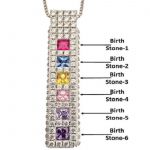 NANA  Princess Mothers Pendant Necklace with Accent CZs Pure Brilliance Zirconia in Silver, 10K or 14K Gold