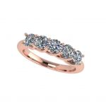 NANA Jewels Simulated Diamond Wedding Ring,  Pure Brilliance Zirconia Solid 14K Gold Anniversary Ring Band