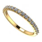 NANA Jewels 1/4ct Diamond Wedding Band, Stackable Ring, 14 karat White, Yellow or Rose Gold