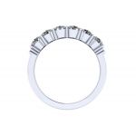 NANA Jewels Simulated Diamond Ring, Round Swarovski Zirconia Sterling Silver or 10k Gold Anniversary Ring, Simulated Diamond wedding band, Wedding Engagement Band