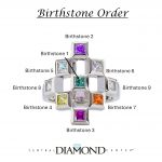 NANA Jewels Sterling Silver Tic-Tac-Toe Mother&#039;s Ring 1-9 stones