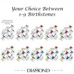 NANA Jewels Sterling Silver Tic-Tac-Toe Mother&#039;s Ring 1-9 stones