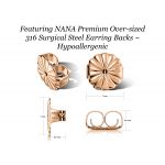 NANA Jewels Cushion-Cut Stud Earrings Pure Brilliance Zirconia Silver &amp; 14k Solid Gold Post 0.60cttw - 4.00ct. Weight