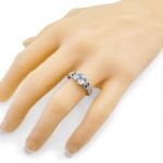 NANA Jewels Asscher Cut Engagement Ring, Pure Brilliance Cubic Zirconia in Sterling Silver, Solid 10k or 14k Gold