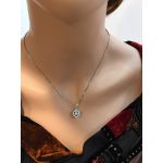 Heart Dancing Stone Necklace in Sterling Silver w/Pure Brilliance Zirconia
