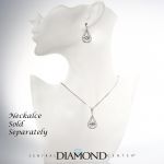 NANA  Sterling Silver &amp; CZ Dangle Dancing Diamond Chandelier Earrings