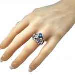 NANA  Bubble Mother&#039;s Ring with 1 to 7 Simulated Birthstones in Sterling Silver