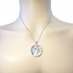 NANA Jewels Tree of Life Mother&#039;s Pendant with a CZ Bezel 1-13 Stones w/1mm 22&quot; Adj. Box Chain, in Sterling Silver, Solid 10K or 14K Gold