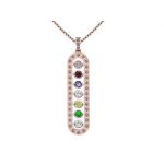 As You Go Add a Birthstone Gold Plated Sterling Silver Mother&#039;s Necklace w/ 1-7 Birthstones