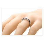 NANA Jewels Simulated Diamond Ring, Swarovski Zirconia Sterling Silver or 10k Gold Anniversary Ring, Simulated Diamond wedding band