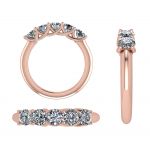 NANA Jewels Simulated Diamond Ring, Swarovski Zirconia Sterling Silver or 10k Gold Anniversary Ring, Simulated Diamond wedding band