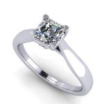 NANA Jewels 1.50 to 3.00ct Asscher Cut simulated Diamond Engagement Ring 10K-14K-Sterling Silver Lucita