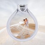 1.50-3.00ct Princess Solitaire Engagement Ring Lucita Wedding Ring Pure Brilliance Zirconia Sterling Silver