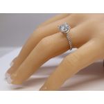 NANA 10k Round Brilliant Cut Solitaire Engagement Ring Made with Pure Brilliance Swarovski Zirconia