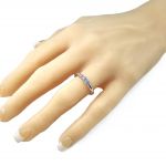 NANA Lucita Couples Ring w/ 2 Simulated Birthstones in Sterling Silver, 10K or 14K Gold