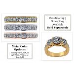 Anniversary Band Ring Channel Set w/ 0.75ctw Pure Brilliance Zirconia in Silver, 10K, or 14K Gold