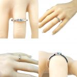 NANA Lucita Couples Ring w/ 2 Simulated Birthstones in Sterling Silver, 10K or 14K Gold