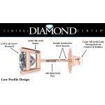 CVD Lab Grown Princess Diamond Studs Earrings(G-H Color VS-SI)14K Solid Gold sturdy mounting Free Returns