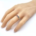 NANA Jewels Lucita Mother&#039;s Ring with 1 to 6 Birthstones in Sterling Silver, 10k or 14k white, Yellow or Rose Gold