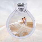1.50-3.00ct Princess Solitaire Engagement Ring Lucita Wedding Ring Pure Brilliance Zirconia Sterling Silver