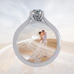 NANA Jewels NANA Sterling Silver Round Brilliant Cut Lucita Solitaire Engagement Wedding Ring Made with Pure Brilliance Zirconia