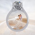 NANA Jewels NANA Sterling Silver Round Brilliant Cut Lucita Solitaire Engagement Wedding Ring Made with Pure Brilliance Zirconia