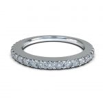 Central Diamond Center VOUS Solitaire Engagement Rings w/Sides Series in Solid Sterling Silver with Pure Brilliance Zirconia