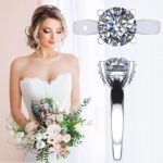 NANA Jewels NANA Sterling Silver Round Brilliant Cut Lucita Solitaire Engagement Wedding Ring Made with Pure Brilliance Zirconia