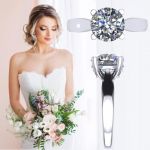 NANA Jewels NANA Sterling Silver Round Brilliant Cut Lucita Solitaire Engagement Wedding Ring Made with Pure Brilliance Zirconia
