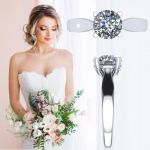 NANA Jewels NANA Sterling Silver Round Brilliant Cut Lucita Solitaire Engagement Wedding Ring Made with Pure Brilliance Zirconia