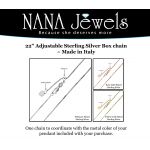 NANA Sterling Silver 8mm center Cushion Cut Halo Pendant with 22&quot; Adjustable Box Chain