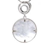 Sterling Silver CZ &amp; Mother of Pearl Tree of Life Pendant Necklace or Earrings