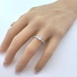 Princess Cut Solitaire CZ Engagement Ring made in 14K Solid Gold w/Pure Brilliance Zirconia 1.50ct-3.00ct