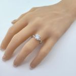 NANA Jewels NANA Sterling Silver Round Brilliant Cut Lucita Solitaire Engagement Wedding Ring Made with Pure Brilliance Zirconia