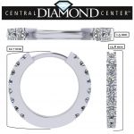 Sterling Silver &amp; Signity Zirconia Round Hoop Earrings, Baby, Teen, Women, Men