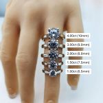 NANA Jewels NANA Sterling Silver Round Brilliant Cut Lucita Solitaire Engagement Wedding Ring Made with Pure Brilliance Zirconia