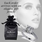 Central Diamond Center VOUS Solitaire Engagement Rings w/Sides Series in Solid Sterling Silver with Pure Brilliance Zirconia