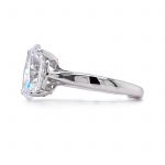 NANA Jewels 3ct Oval Simulated Diamond Engagement ring Solitaire Lucita Cz &amp; Silver