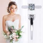NANA Jewels Cushion Cut Simulated Diamond Solitaire Engagement ring Lucita style 1.5 to 3.0 carat Pure Brilliance Zirconia