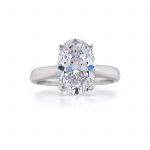 NANA Jewels 3ct Oval Simulated Diamond Engagement ring Solitaire Lucita Cz &amp; Silver