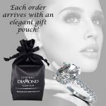 Central Diamond Center VOUS Solitaire Engagement Rings w/Sides Series in Solid Sterling Silver with Pure Brilliance Zirconia