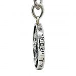 Central Diamond Center Star of David Am Israel Chai-Choice Lion or Shema Israel Preyer Necklace/Pendant