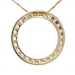 Sterling Silver Circle of Life Pendant Necklace – 5.00 Carat Cubic Zirconia (27 Stones, 3.50mm Each) – 925 Silver, 5g – Eternal Love Jewelry for Women
