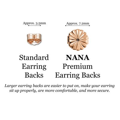 NANA Jewels Simulated Morganite Swarovski Zirconia Round Halo Earrings Sterling Silver with 14k post
