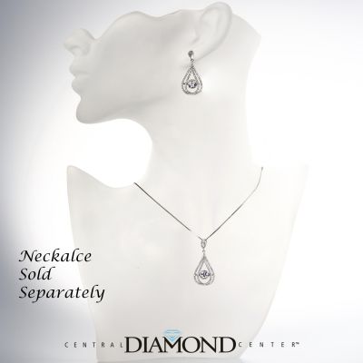 NANA  Sterling Silver &amp; CZ Dangle Dancing Diamond Chandelier Earrings