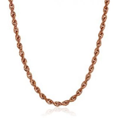 NANA Jewels Sterling Silver Loose Rope Chain-Made in Italy, White, Yellow or Rose Gold Plated