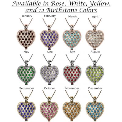 NANA Jewels Ultimate Heart of Hearts Mothers Locket Necklace Pendant in Sterling Silver &amp; Mother of Pearl