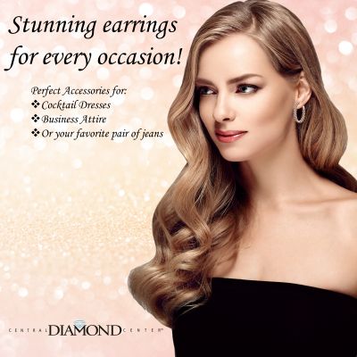 Zsa Zsa Oval Hoop Earrings Simulated Diamond-Silver Hoop Earrings Pure Brilliance Zirconia white-yellow &amp; rose