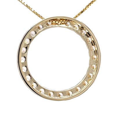 Sterling Silver Circle of Life Pendant Necklace – 5.00 Carat Cubic Zirconia (27 Stones, 3.50mm Each) – 925 Silver, 5g – Eternal Love Jewelry for Women