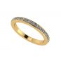 NANA Jewels Lab Created CVD Diamond Wedding Anniversary Band 1/5ctw 10kt Gold